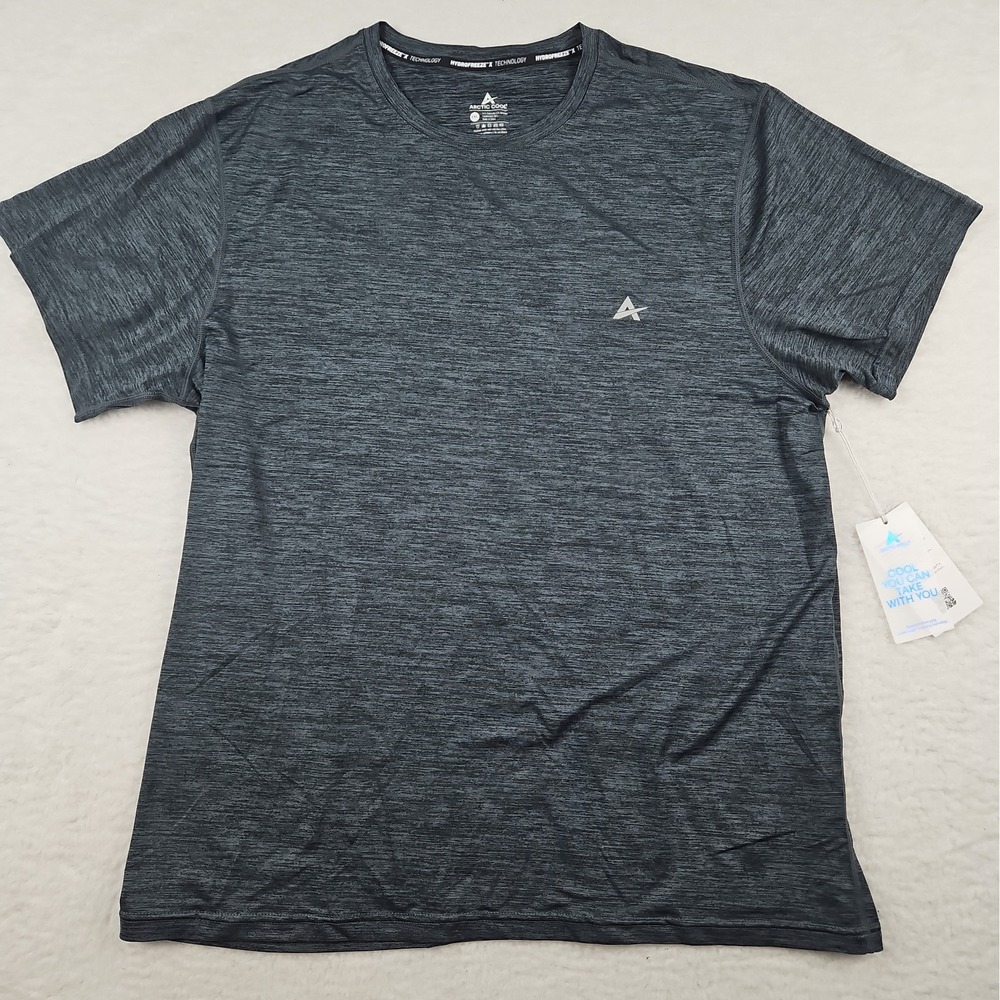NWT ARCTIC COOL T-Shirt Mens XL Grey HydroFreeze X Cooling Athletic Short Sleeve